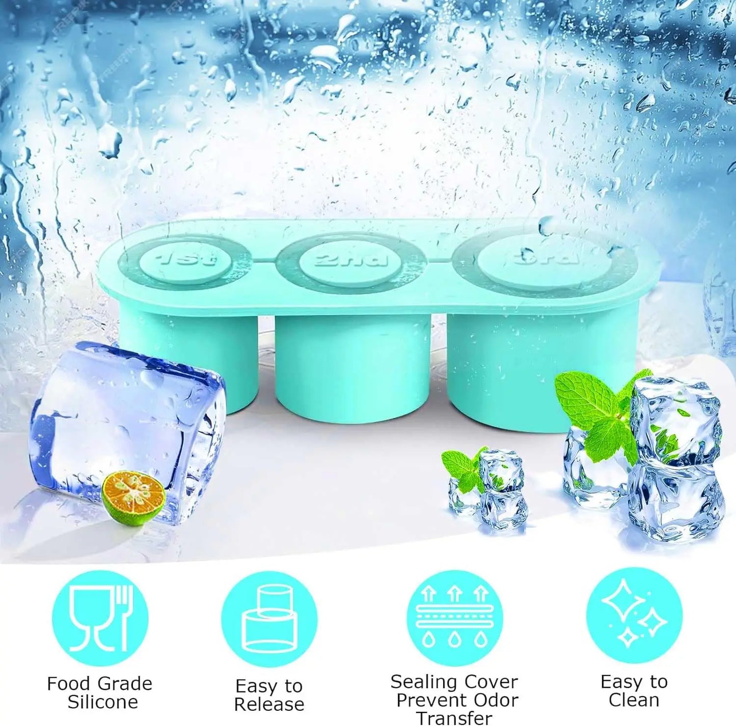 AlloChill™ Ice-Cube Tray Set